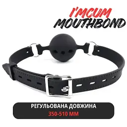 Кляп I’MCUM MouthBond для рольових ігор Чорний (IM-SM208) - мініатюра 4