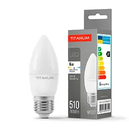 LED-лампа Titanum C37 6W E27 4100K (24998-000)