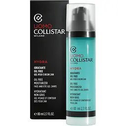 Чоловічий гель для обличчя Collistar Oil Free Moisturizer Face And Eye Gel 24H 80 мл - мініатюра 2