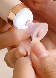 Портативний фрезер для манікюру та педикюру акумуляторний NAIL POLISHER з 5 насадками у комплекті - мініатюра 3