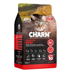 Сухий беззерновий корм для котів Charm Grass-Fed Beef Чарм холістик, Бички вигодувані на траві 340 г (1001461)