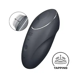 Кліторальний стимулятор Satisfyer Tap & Climax 1 Grey - мініатюра 9