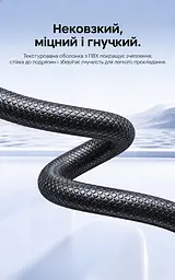 Мережевий патч-корд Ethernet Vention 1 м LAN-кабель з двома роз'ємами RJ45 8P8C Cat6A UTP 10 Гбіт/с з гнучкими фіксаторами для зручного підключення й від'єднання з рельєфною ПВХ-оболонкою для кращого зчеплення у чорному виконанні з чорними корпусами роз'ємів і напівпрозорими синіми корпусами штекерів (ISCBF) - мініатюра 5