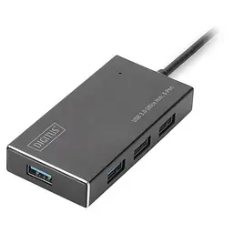 USB-Хаб Digitus USB-A 4хUSB-А, активний (DA-70240-1)