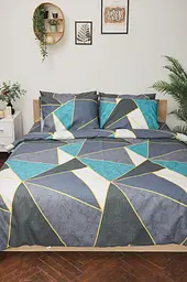 Підковдра Moon&Star Мікросатин Premium Triangles Двоспальна 175x210 см