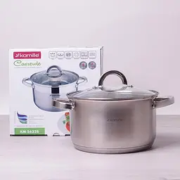 Каструля Mystery зі скляною кришкою Kamille Ø22х13,5 см kuh0007822 - мініатюра 9