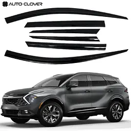 Дефлектори вікон вітровики для KIA Sportage 2021- 4 шт (Auto Clover)
