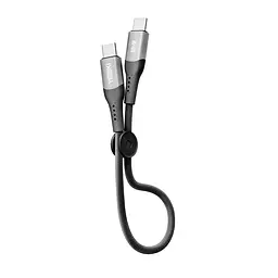 Кабель для заряджання та обміну даними USB Yoki YK-SO15 SOLID Series Type-C to Type-C 60W 3A/20V 0.25 м Чорный - мініатюра 3