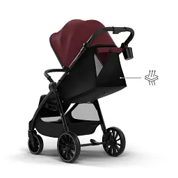 Прогулянкова коляска Kinderkraft Grande 2 Burgundy (KSGRAN02BRG0000) - мініатюра 4