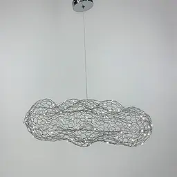 Дизайнерська декоративна срібна люстра-хмаринка LED CLOUD | Арт. MJ 83 CH | Line F - мініатюра 11
