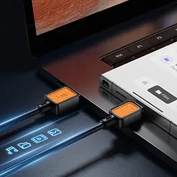 Дата кабель Hoco X108 Benefit USB to Type-C 3A (1m) Black - мініатюра 3