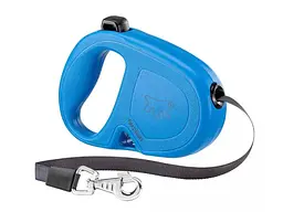 Повідець-рулетка для собак Ferplast Flippy One Tape M до 25 кг блакитна стрічка 5 м 75093225