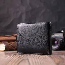 Чоловічий шкіряний портмоне ST Leather 12,2х10,3х2 см acs0028312 - мініатюра 8