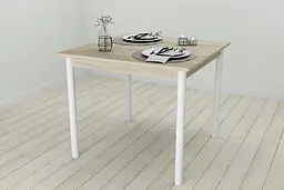 Кухонний стіл Ferrum-decor Агата 75x80x80 Білий ДСП Сонома 16мм (FRD-106249) - мініатюра 4