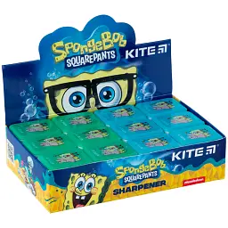 Точилка з контейнером прямокутна Kite Sponge Bob 24 шт. (SB24-116) - мініатюра 4
