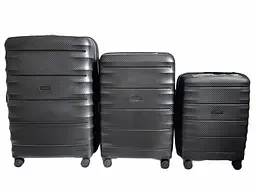 Комплект валіз Airtex 242B колір чорний