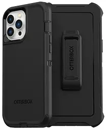 Чохол протиударний з кліпсою OtterBox Defender 77-83430 для iPhone 13 Pro Max/12 Pro Max (6.7") Black
