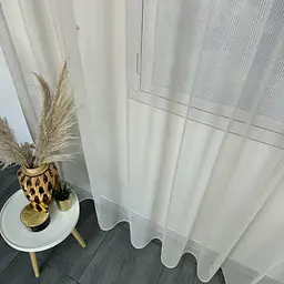 Тюль сітка бежева 300х270, тасьма ALBO pbe0052343 - мініатюра 6