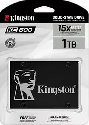 SSD накопичувач Kingston KC600 1TB (SKC600/1024G) [81581] - мініатюра 5