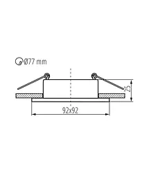 Точковий світильник Kanlux 37260 Feline DSL GX5.3/GU10 1x10W IP20 Wh - мініатюра 3