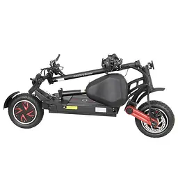 Електросамокат KUGOO G-Booster 1200W*2 (2400W) 23Ah чорний, повнопривідний | з сидінням - мініатюра 7