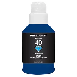 Чорнило PRINTALIST GI-40 для Canon G5040/G6040 190г Cyan водорозчинне (PL40C)