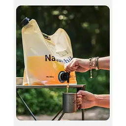 Складаний контейнер для води з поліетилену Naturehike CNK2450CF027, 10 л, жовтий - мініатюра 3