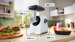 М'ясорубка Bosch MultiPower MFWS420W (00000055601) - мініатюра 8
