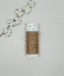 Пелюшка дитяча багаторазова непромокальна a.l.babybox Зірки 50x80 см Різнокольоровий (NM 18165411) - мініатюра 3
