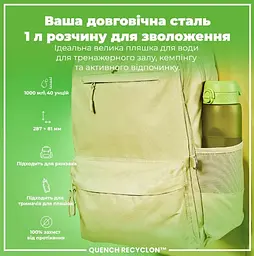Пляшка для води ION8 1000 мл (ЕКО пляшка) BPA Free Green (I8RF1000GRE) - мініатюра 6