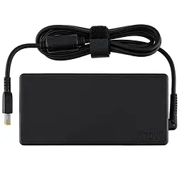 Блок живлення для ноутбука LENOVO 20V 8.5A 170W USB+pin (Square 5 Pin DC Plug) чорний RECTANGULAR - мініатюра 3