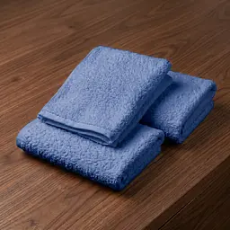 Набір рушників махрових GM Textile Milado 40x70 см 100% бавовна. Щільність 550 г/м2 3 шт. синій
