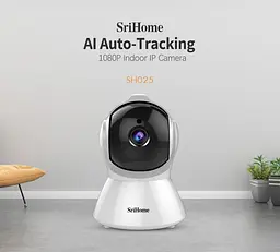 IP-камера автоматичного стеження SriHome SH025 1080P AI Білий EU Plug - мініатюра 9