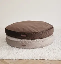 Лежак-подушка ортопедична для собак "Pearl" з ефектом пам'яті Memory Foam коричневий XS 60см - мініатюра 3