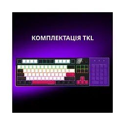 Клавіатура Lorgar KBP70TKLW Wireless TKL Mechanical Pro UA Black/Red (LRG-KBP70TKLW-BK-US) - мініатюра 10
