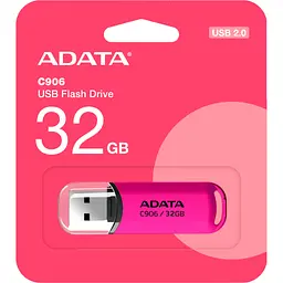 USB флеш накопичувач ADATA 32GB C906 Pink USB 2.0 (AC906-32G-RPP) - мініатюра 3