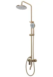 Душова система Rea Verso Brushed Gold з виливом REA-P9146, Золотий - мініатюра 8