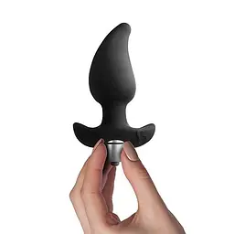 Анальний вібростимулятор зі стимуляцією простати Rocks Off Butt Quiver Black, 7х4.3 см, чорний - мініатюра 4