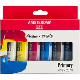 Набір акрилових фарб AMSTERDAM PRIMARY 6х20 мл Royal Talens