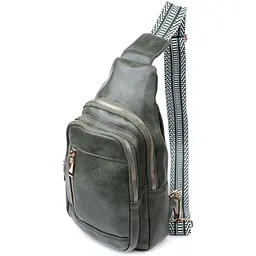 Стильний слінг сумка для жінок з екошкіри Vintage 18,5х29х8 см sum0026965 - мініатюра 2
