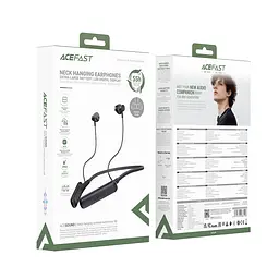 Бездротові спортивні навушники ACEFAST N8 neck hanging wireless earphones Black - мініатюра 2