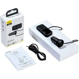 FM-трансмітер Baseus T Shaped S-16 Car Black (CCMT000201) [114563] - мініатюра 8