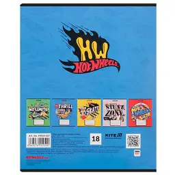 Зошит Kite Hot Wheels, 18 аркушів, лінія (HW25-237) - мініатюра 5