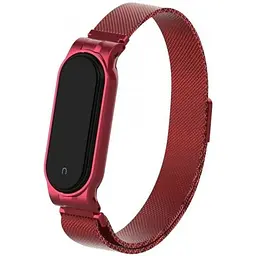 Ремінець Міланська Петля Mi Band 7 Червоний (07)