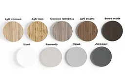 Письмовий стіл 750х1200х650 мм Дуб Тахо / Білий - мініатюра 3