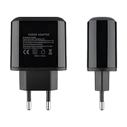Зарядний пристрійUsams US-CC085 T23 QC3.0+PD3.0 18W Digital Display чорний (CC85TC01) - мініатюра 3