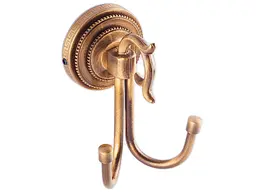 Гачок подвійний Kugu Versace Antique 210A, Бронза - мініатюра 3