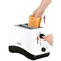 Тостер Tefal Delfini 850 Вт біло-чорний (TT130130) - мініатюра 3