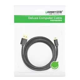 Кабель Mini USB Ugreen US132 для заряджання та передачі даних 1 м Чорний (10355) - мініатюра 2