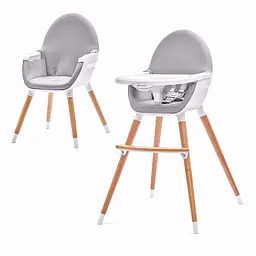 Стільчик для годування KinderKraft Fini Grey - мініатюра 2